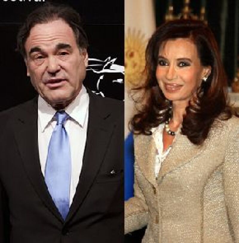 El cineasta se reunió con Cristina Fernández y con su esposo para su documental.