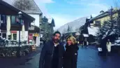 Pablo Moctezuma y Beatriz Pasquel pasearon por el pueblo de Vail tras sus jornadas de ski.