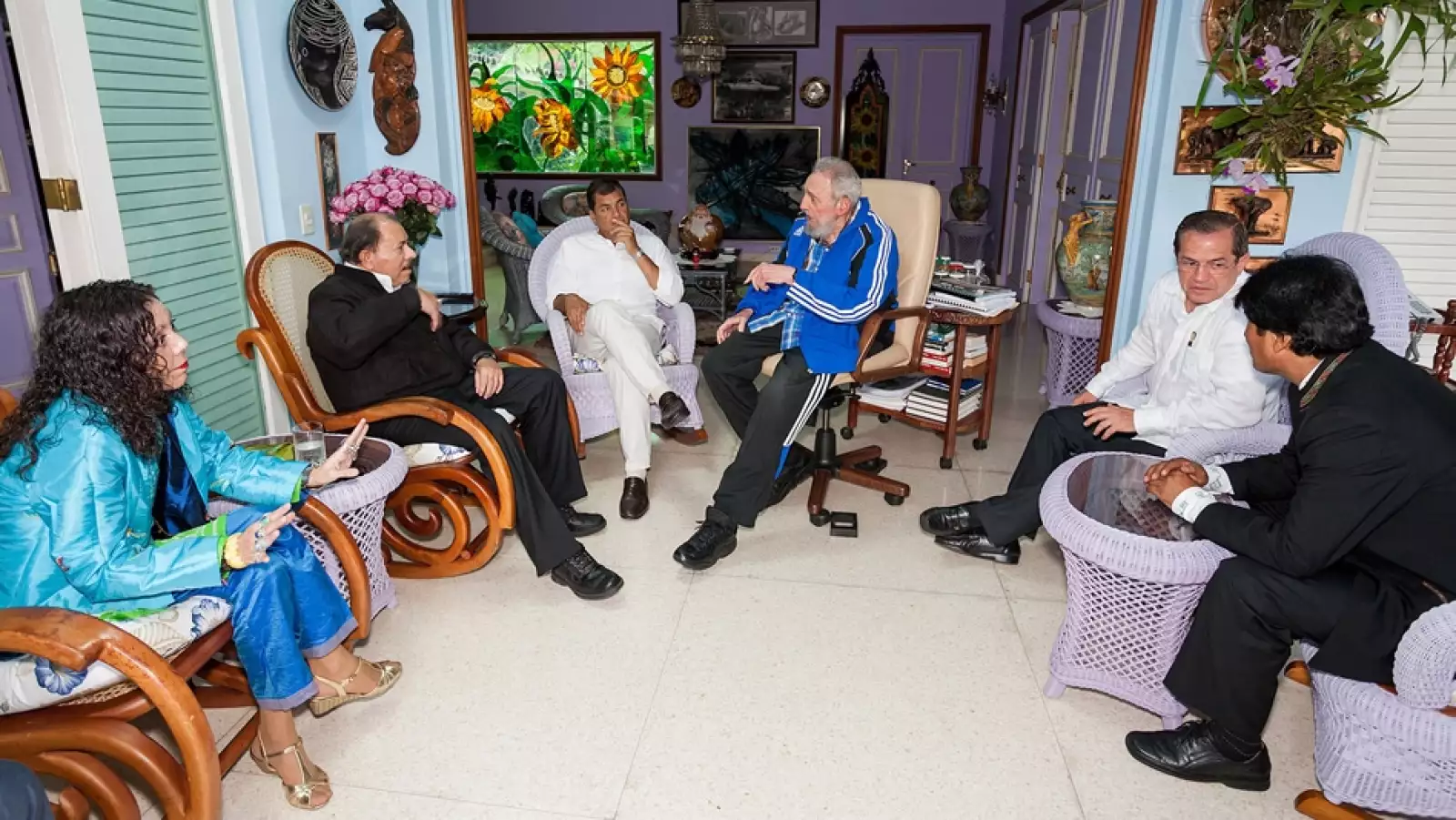 reunion de fidel con presidente latinoamericanos