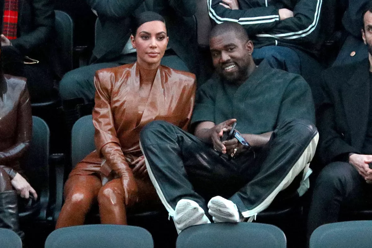 Kim Kardashian y Kanye West.