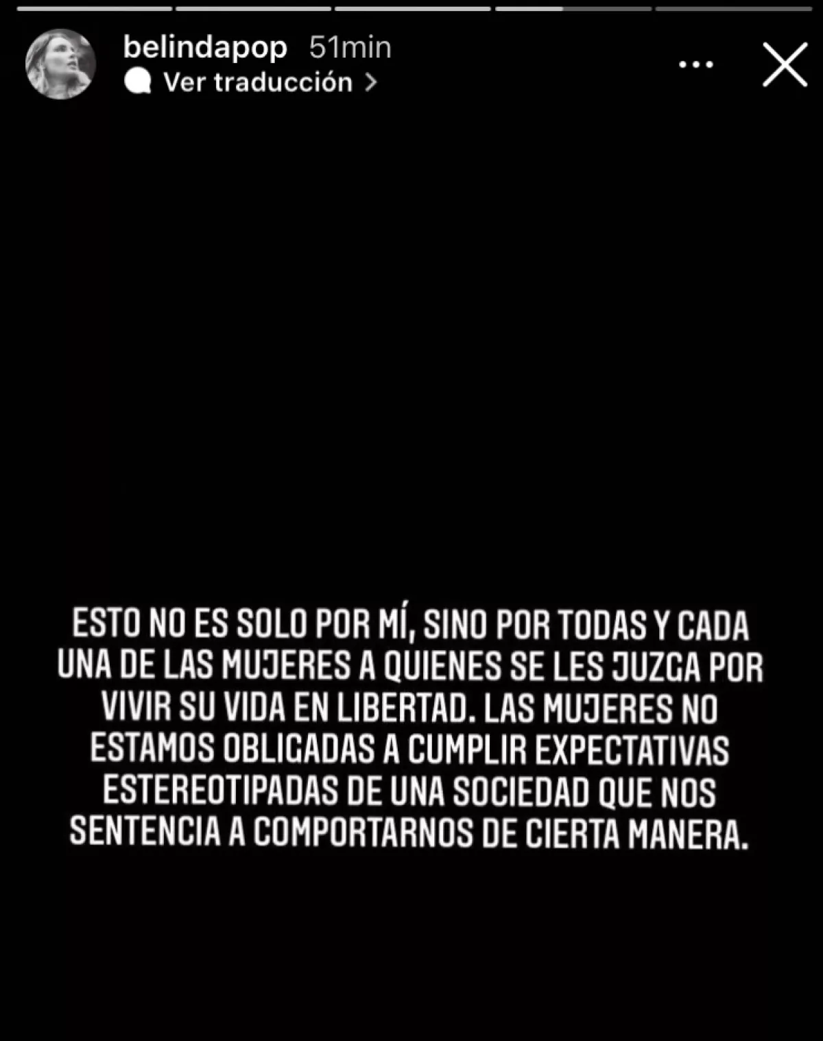 Belinda comunicado