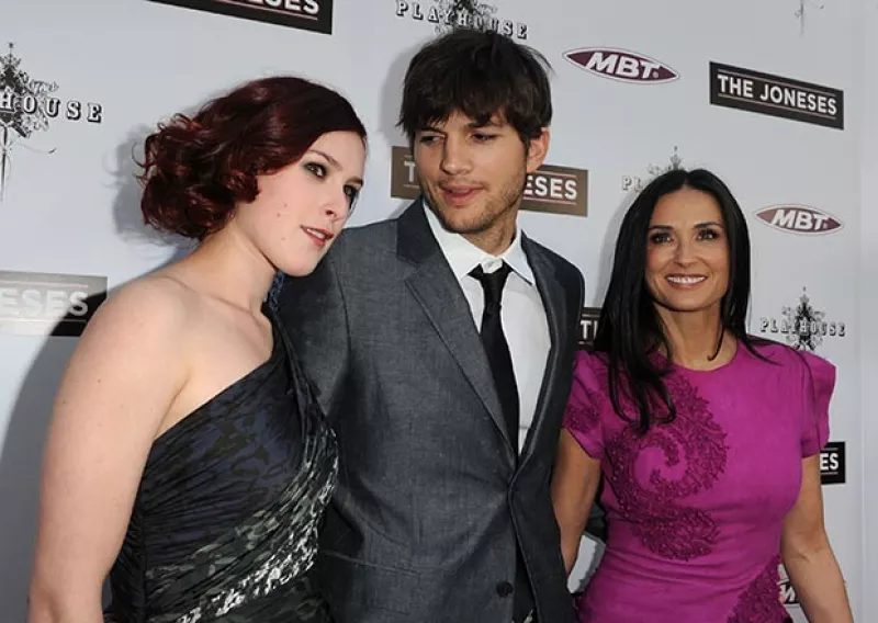 La hija de Demi Moore confesó que el ex esposo de su mamá fue su amor platónico, sin embargo, pronto aceptó su nuevo rol en la familia.