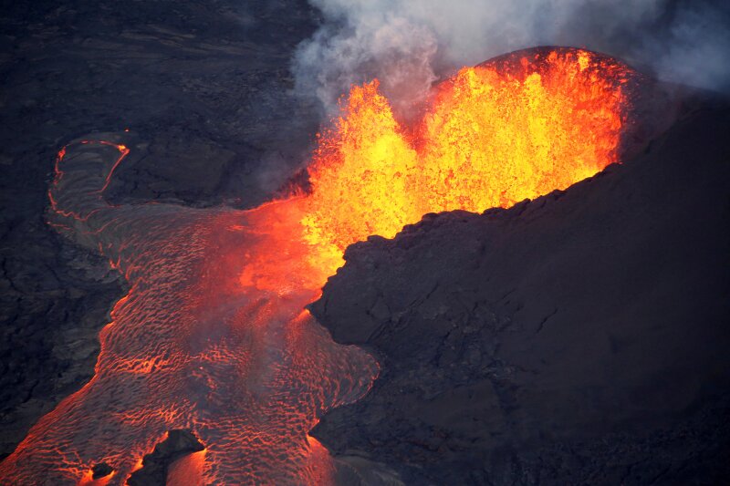 La Lava Del Kilauea Forma Una Nueva Isla En Costa De Hawái La Lava Del Kilauea Forma Una Nueva Isla En Costa De Hawái
