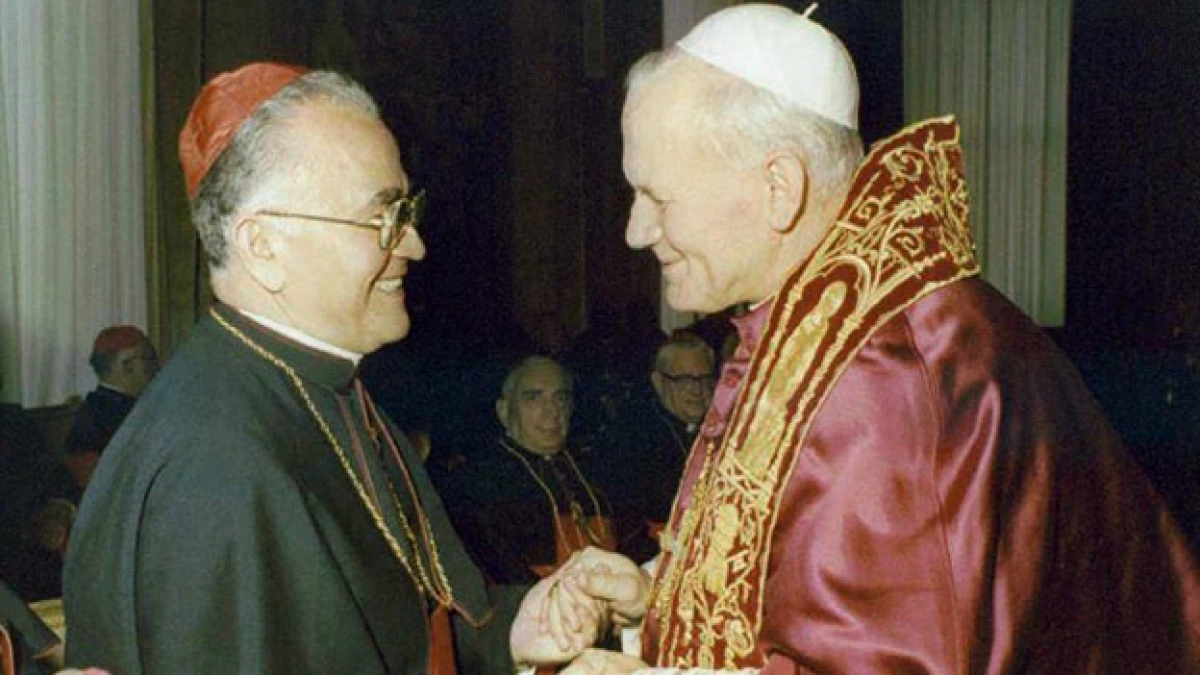 Juan Pablo II - cardenal Luis Aponte Martínez