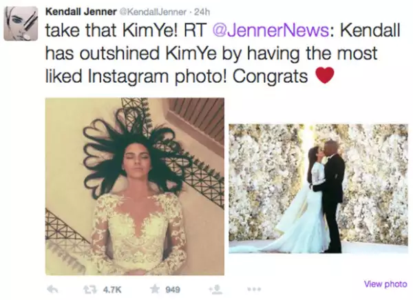 La modelo responde con un divertido Tweet