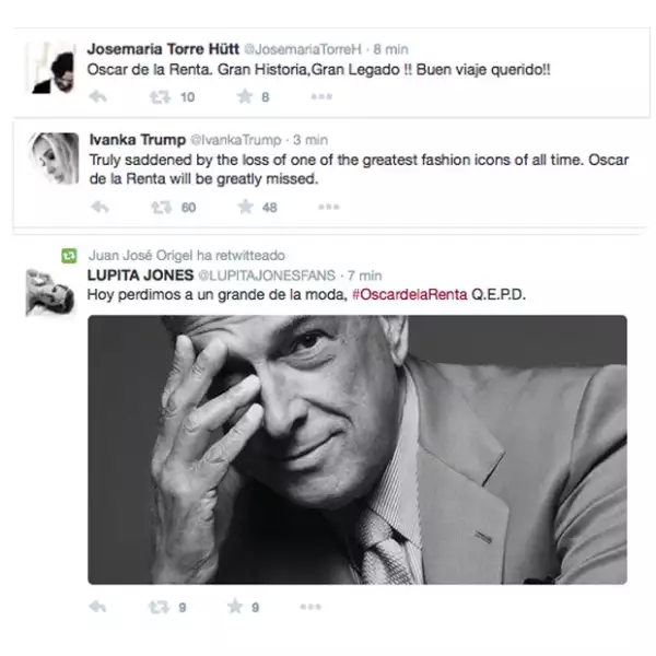 Algunos usuarios como Lupita Jones quisieron recordarlo con imágenes.