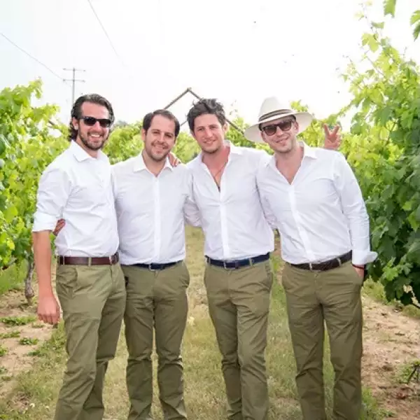 Los organizadores: Rodrigo Vélez,Stephan Álvarez,Joe García Luna y Fausto Visozo