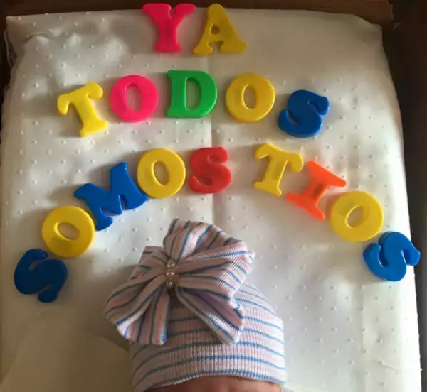 Esta es la primera imagen de su hija Alaïa.