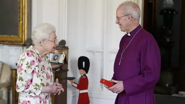 Queen Elizabeth II Receives The Archbishop Of Canterbury