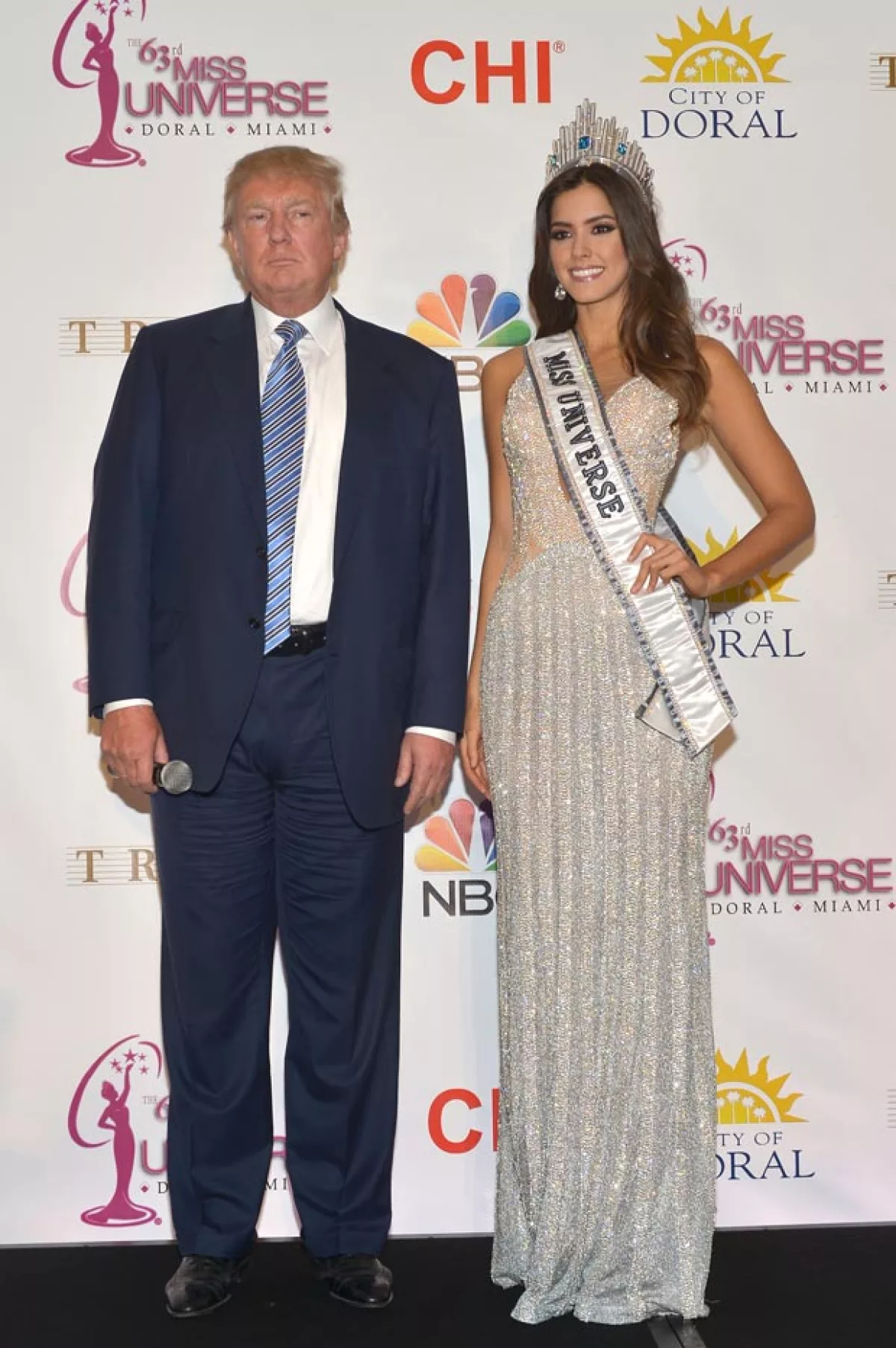 "El hecho de no renunciar a mi corona no quiere decir que no mantengo mi posición con todo lo que dije", respondió así hoy Paulina Vega a Trump, después de que él la llamara hipócrita.
