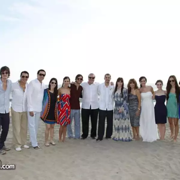 Familia Leaño Chaurand,Familia Gutiérrez García y los novios