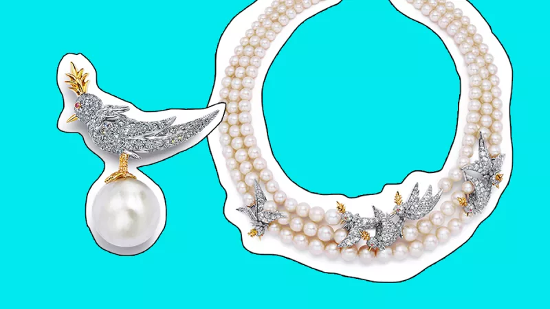 tiffany perlas pajaro