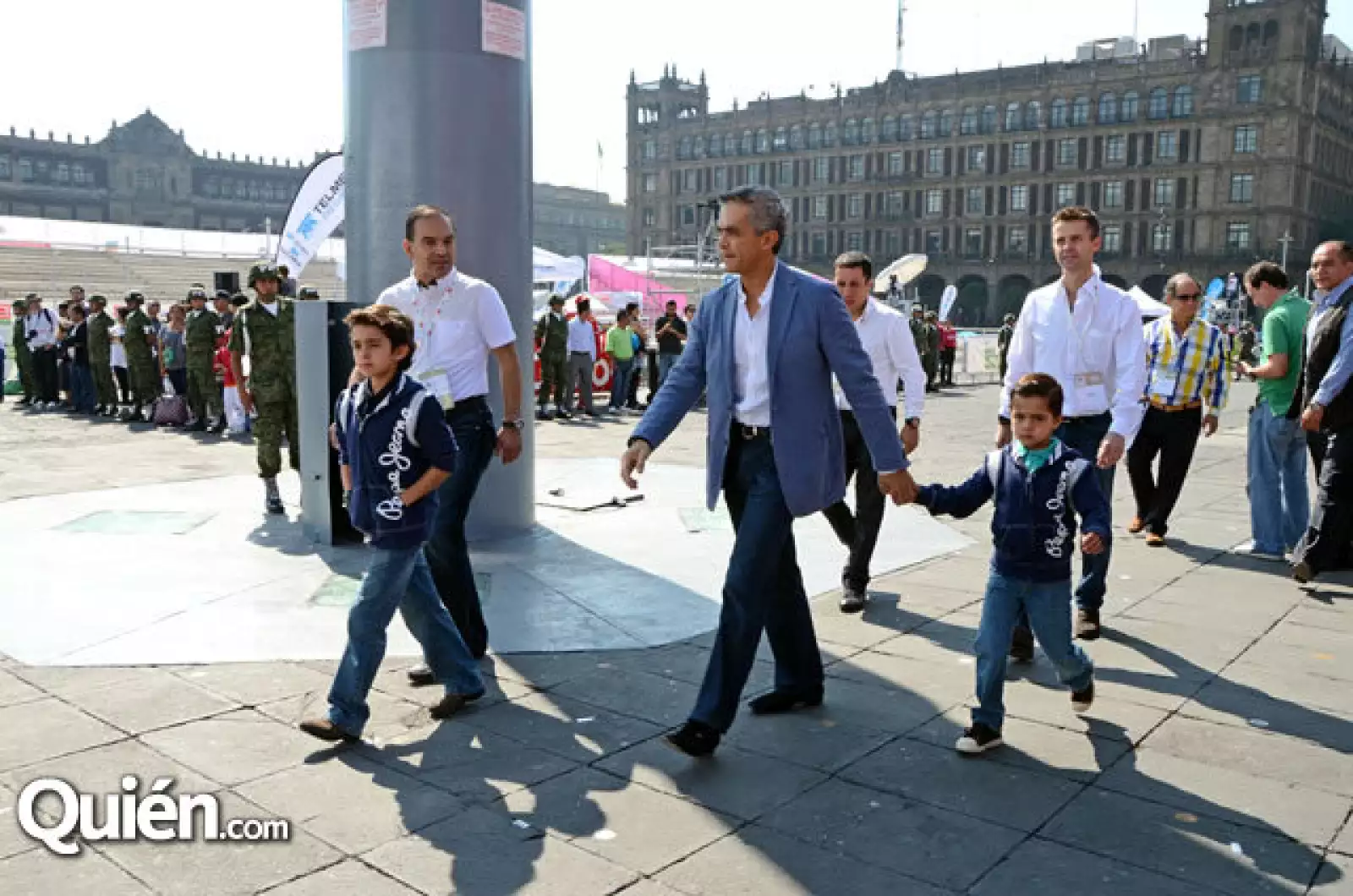 Miguel Jr., Miguel y Leonardo Mancera
