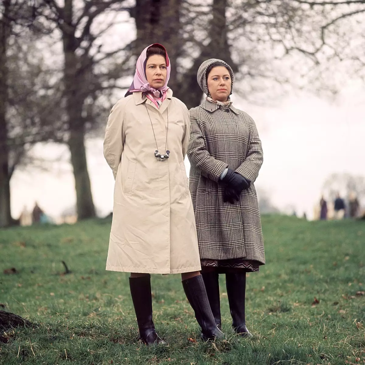 Princesa Margarita y la reina Isabel II