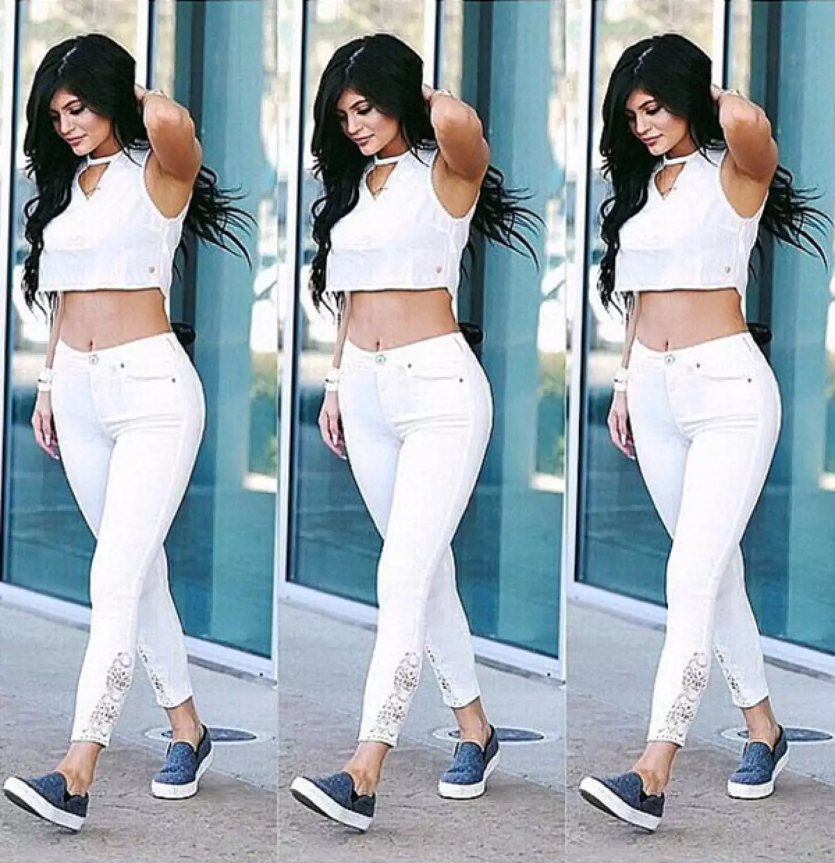 La menor de las Kardashian-Jenner incluso presume los kilitos que tiene de más, y es que no le sientan nada mal a su nueva figura.