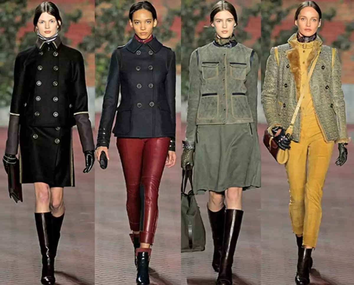 Prendas casuales de inspiración campestre con aires militares definieron la nueva propuesta de Tommy Hilfiger exhibida en el Marco de Moda neoyorquino.
