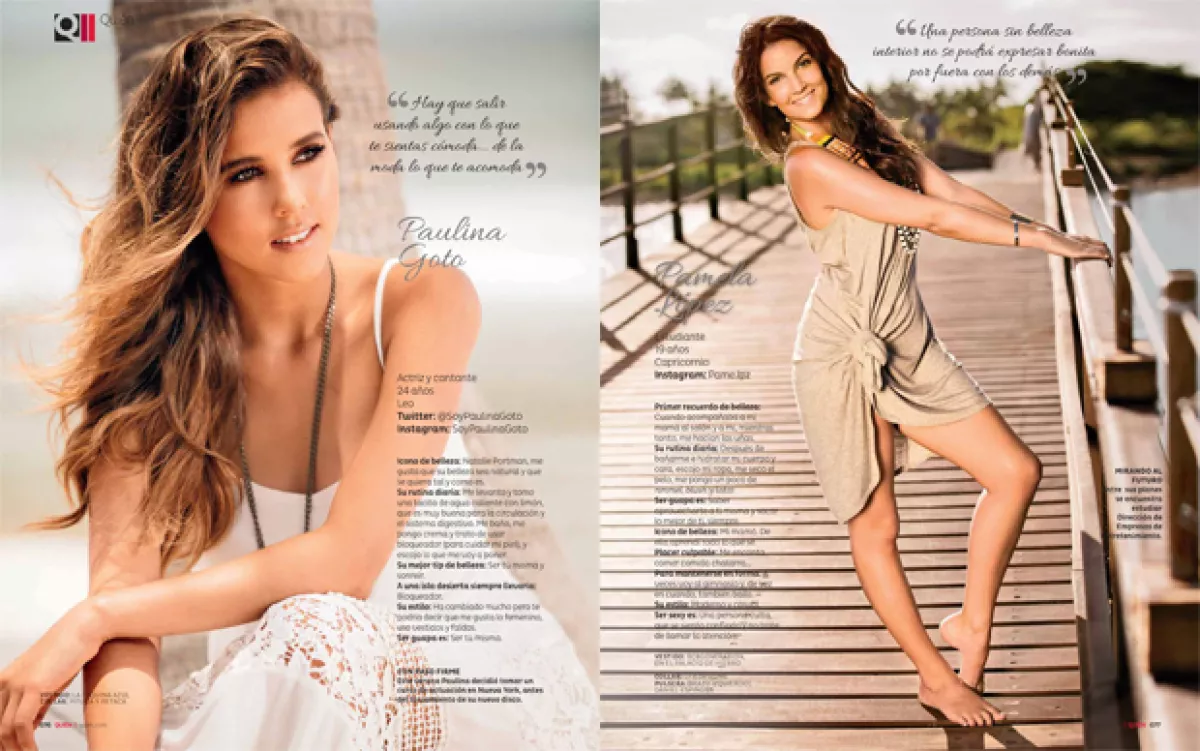 Paulina Goto y Pamela López también son Niñas guapas 2015.
