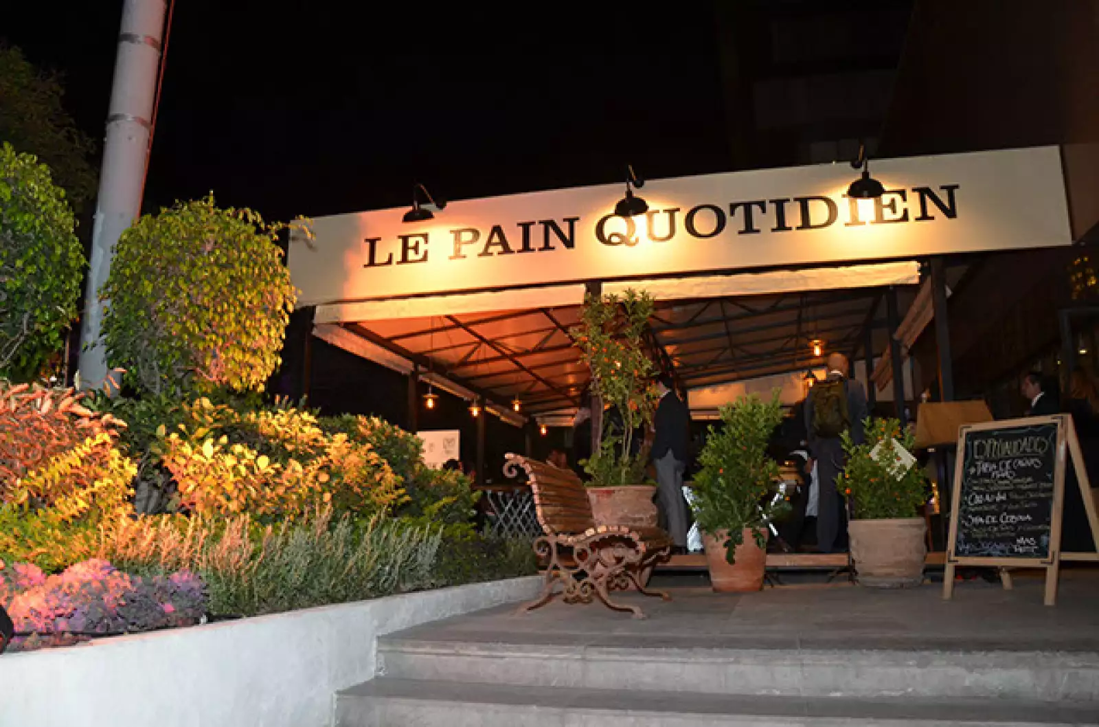 La Fachada del Restaurante Le Pain Quotidien.