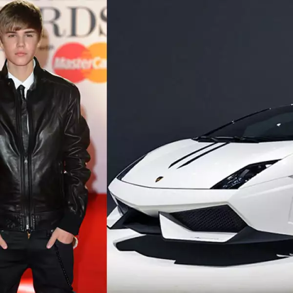 P. Diddy le obsequió a Justin Bieber un lamborguini spider para celebrar su cumpleaños número 16. A su vez Usher le dió una Range Rover.