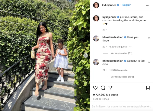 Kylie Jenner y su hija Stormi