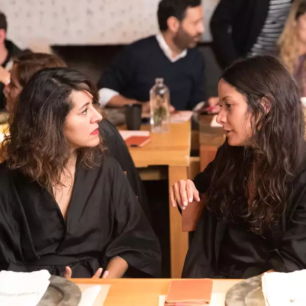 Cena con los miembros del consejo de "Campamento"