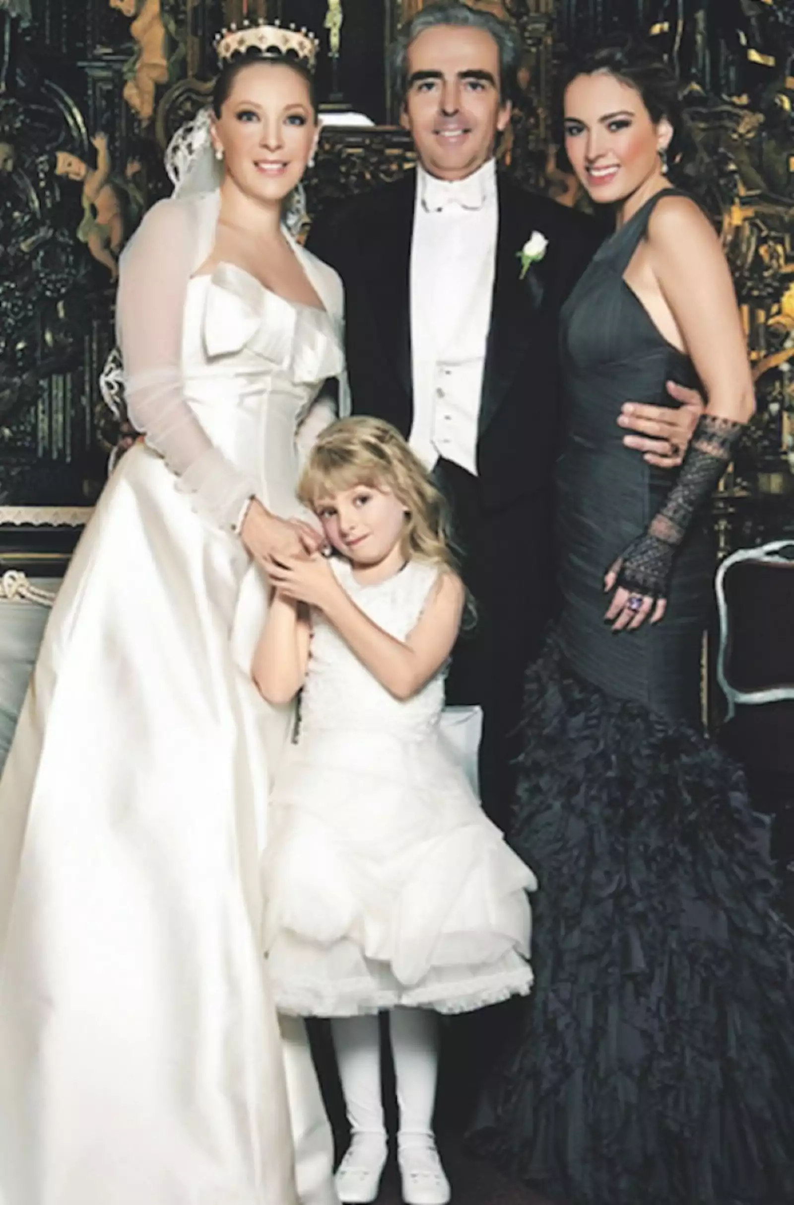 Edith González, Lorenzo Lazo y Constanza Creel