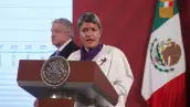 Andrés Manuel López Obrador, presidente de México, durante la conferencia en Palacio Nacional