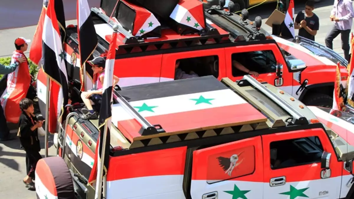 siria partidarios bashar al-assad aniversario independencia