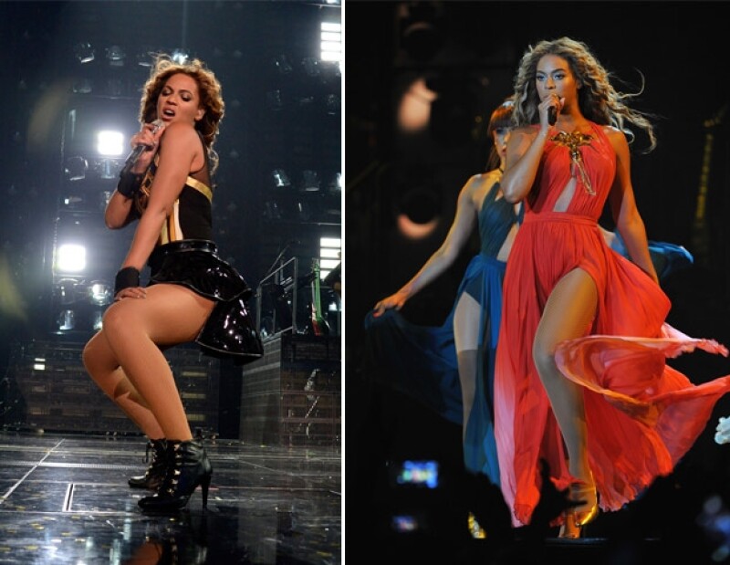 Beyoncé en el escenario.