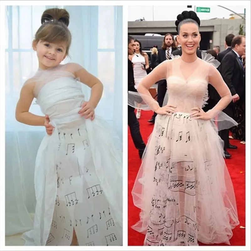 `Mayhem´ ha llamado la atención alrededor del mundo por posar con divertidas creaciones que emulan vestidos de alfombra roja. Su mamá, la `diseñadora´, la hizo famosa en Instagram.