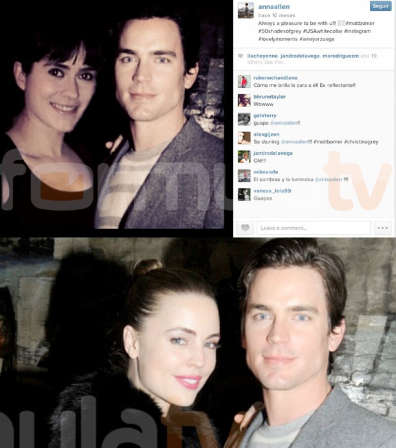 Anna Allen también invetóq ue estuvo con Matt Bomer