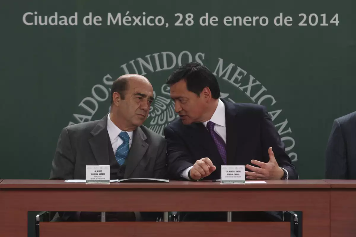 Los priistas Murillo Karam y Osorio Chong, exgobernadores de Hidalgo y antiguos aliados políticos de Omar Fayad.