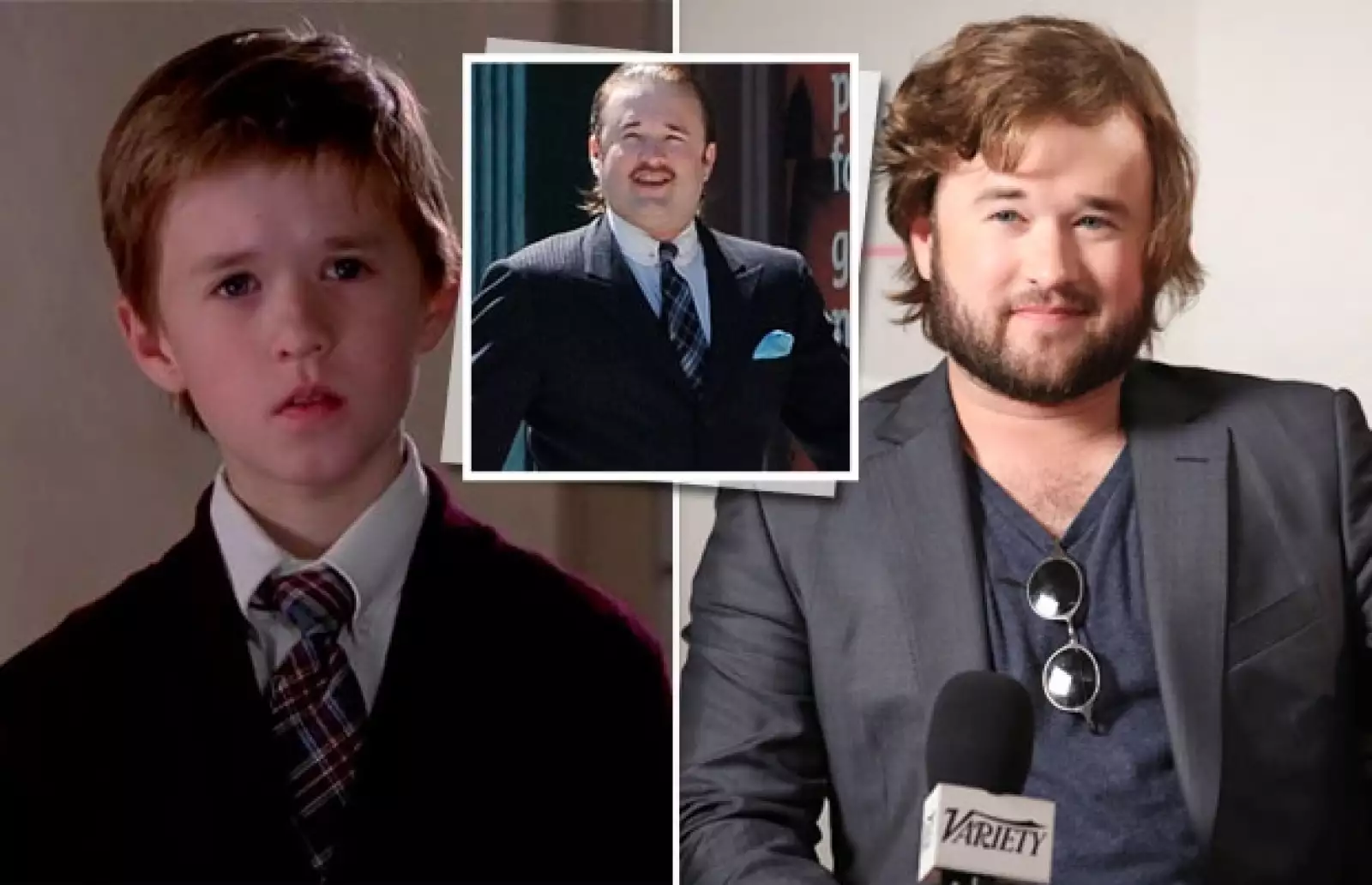 Haley Joel Osment se dio a conocer en 1999 cuando dio vida a Cole Sear, memorable por la frase  `veo gente muerta´ en la cinta El sexto sentido.  Quince años después, este 2015, apareció en la cinta Yoga Hosers, en la que luce con sobrepeso.
