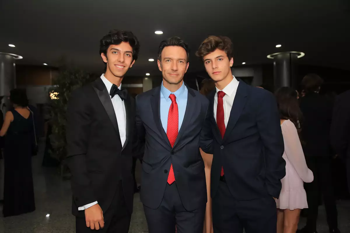 Bruno, Leonardo y Alexis de Lozanne