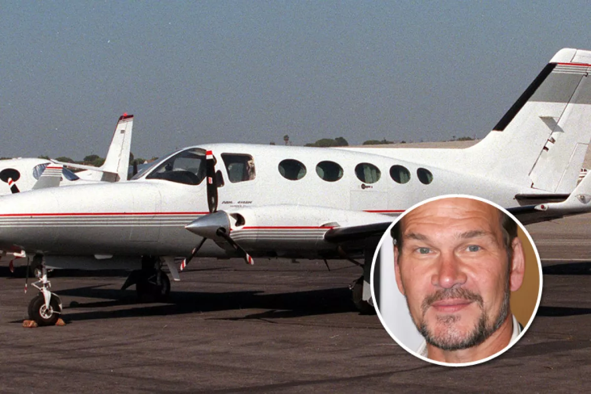 Patrick Swayze, avión