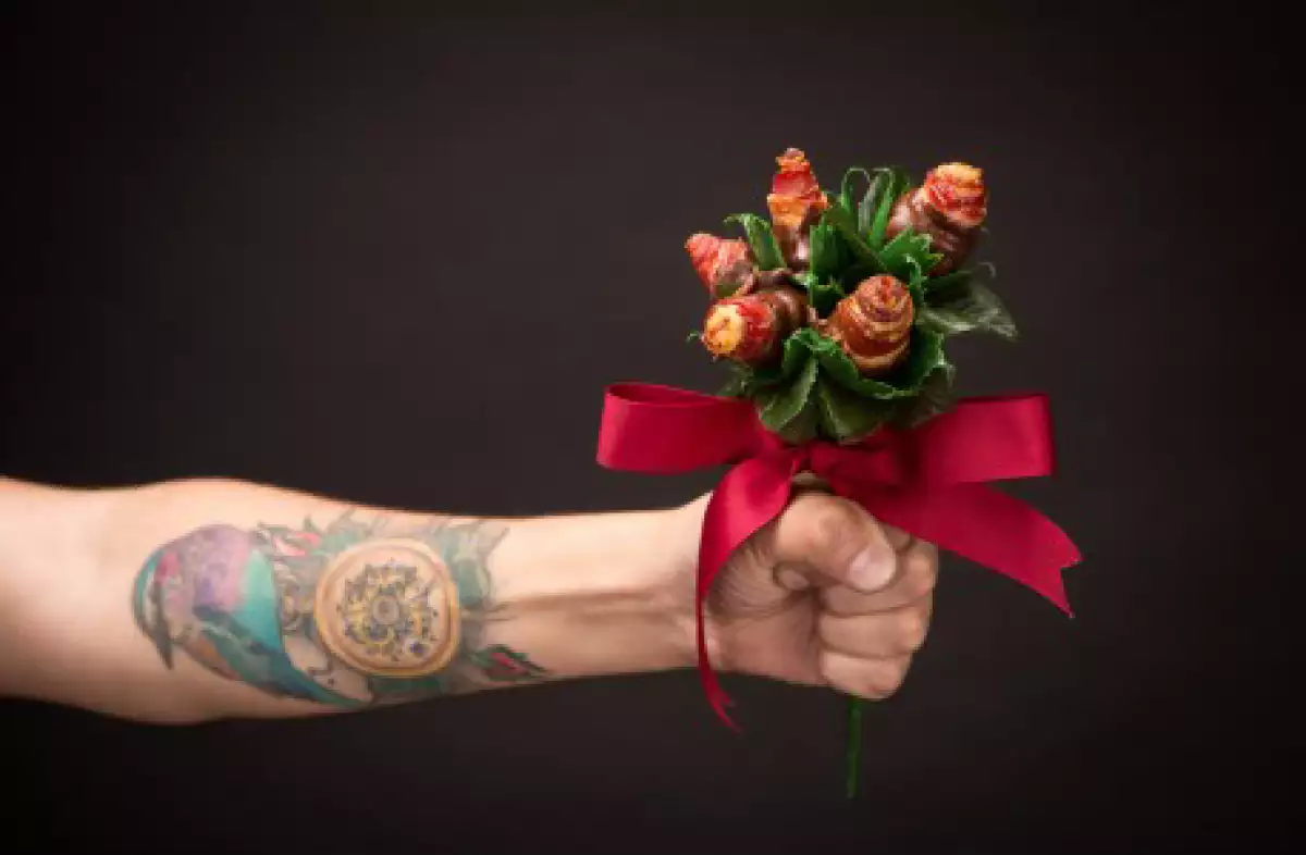 Flores de tocino