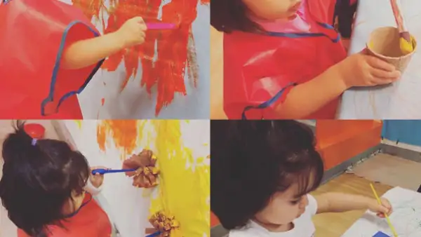La más pequeña de los Derbez parece haber heredado el talento artístico de su familia, aunque ella prefiere la pintura.