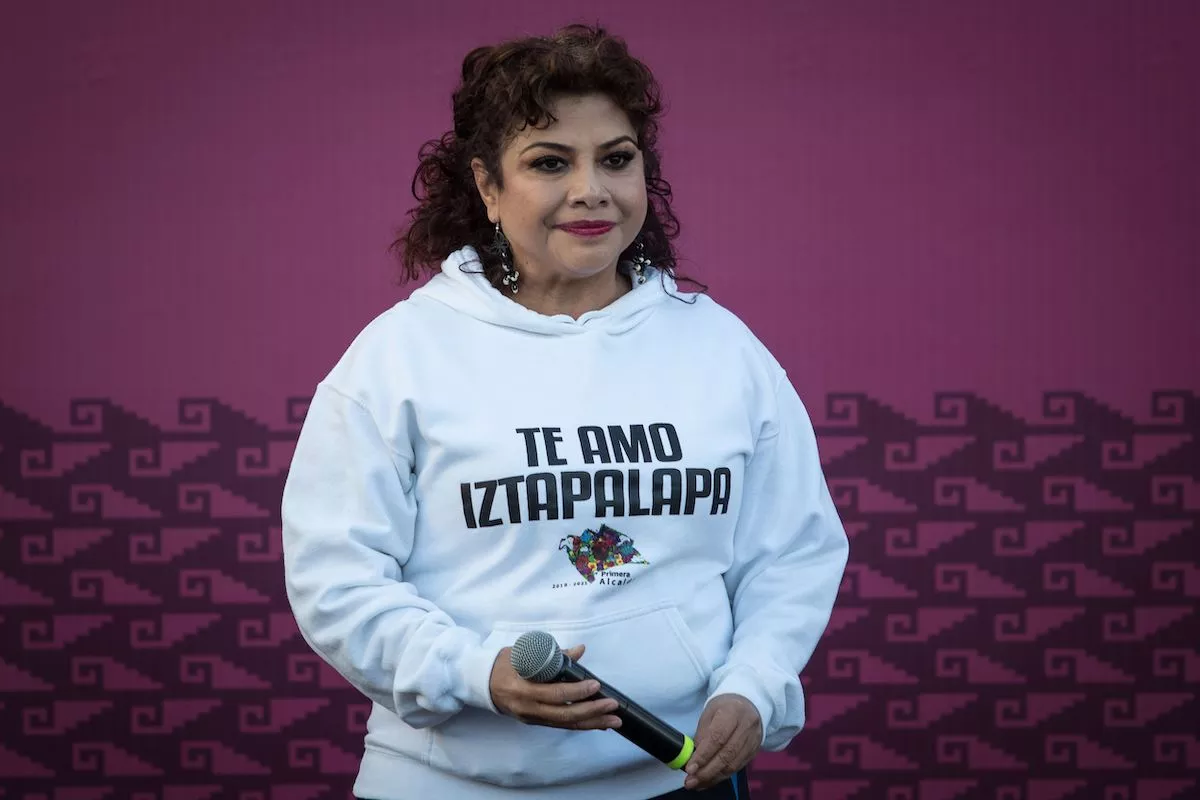 Clara Brugada alcaldesa de Iztapalapa y aspirante a la candidatura de Morena a la CDMX