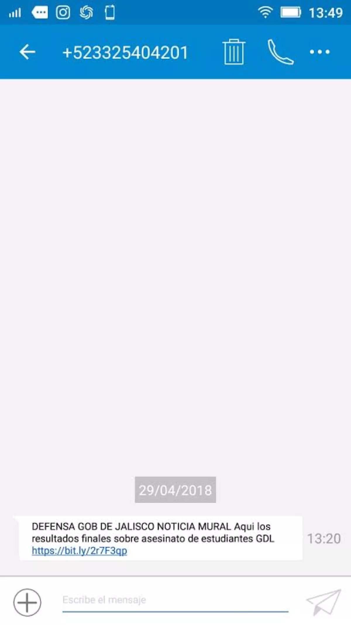 Difunden versión oficial: