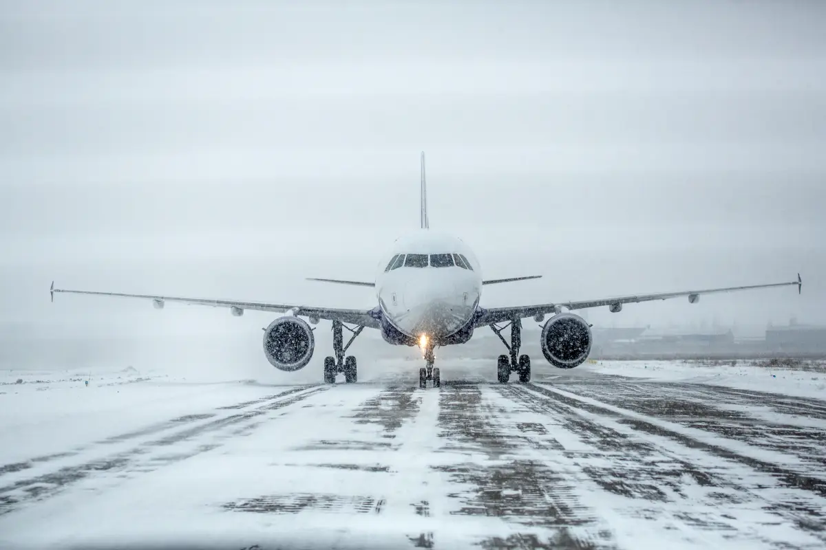aerolíneas y tormenta invernal