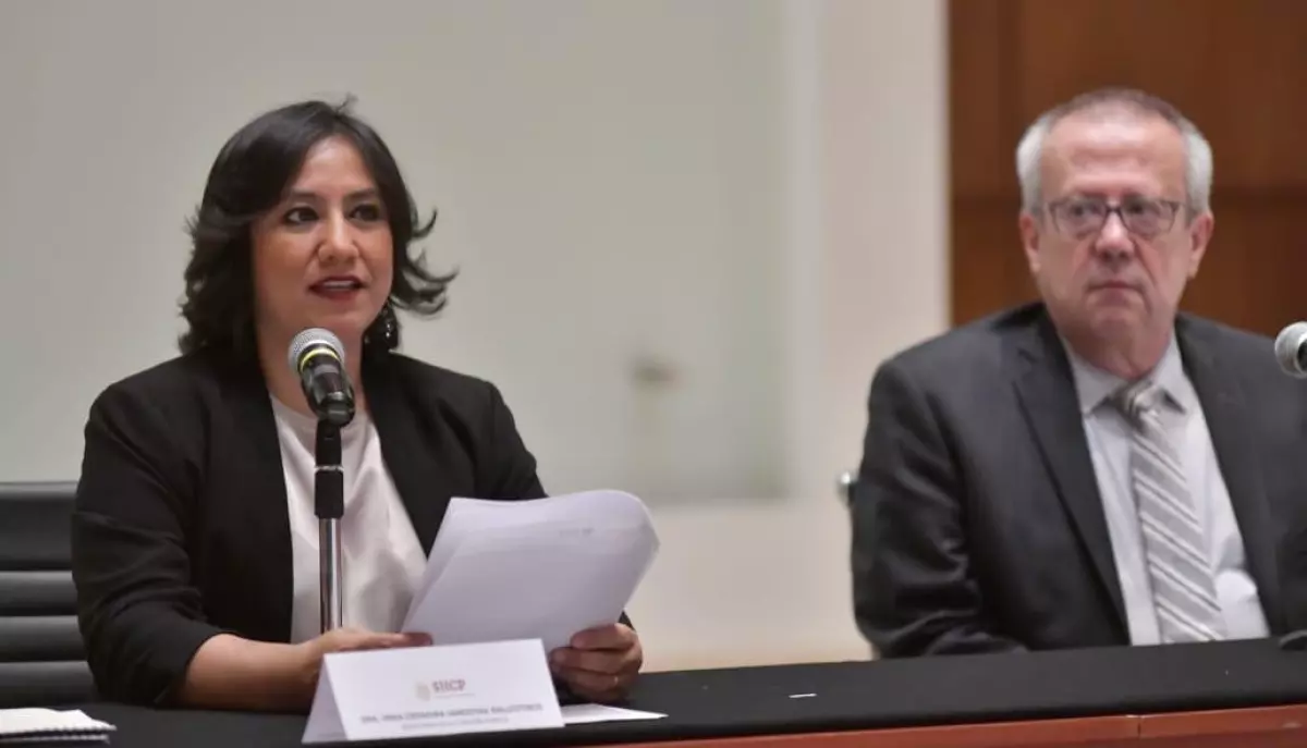 Irma Sandoval y Carlos Urzúa