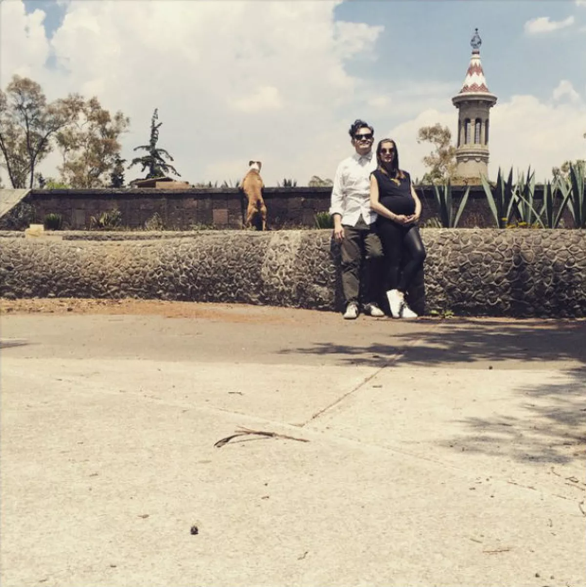 Irene Azuela y Quique Rangel en su última foto en Instagram antes de convertirse en papás.