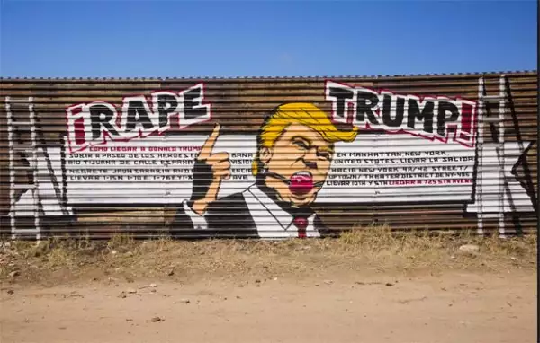 Este fue el famoso mural que pintaron en Tijuana.
