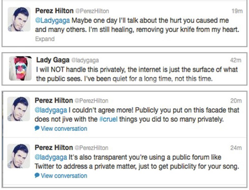 "Si los fans de Lady Gaga quieren mostrarle su apoyo, que compren su música", escribió Hilton