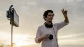 Damien Chazelle durante la filmación de Babylon (2022)