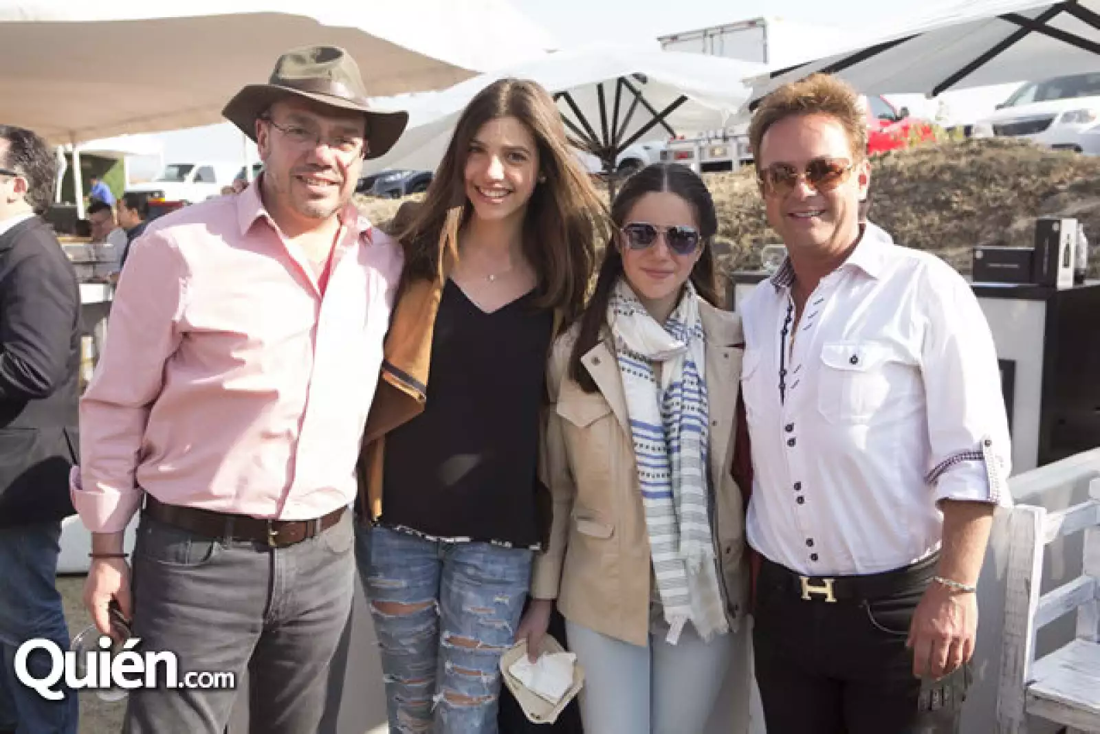 Luis Bonilla, Fernanda Bonilla, Begoña Bonilla y Helio Fajardo