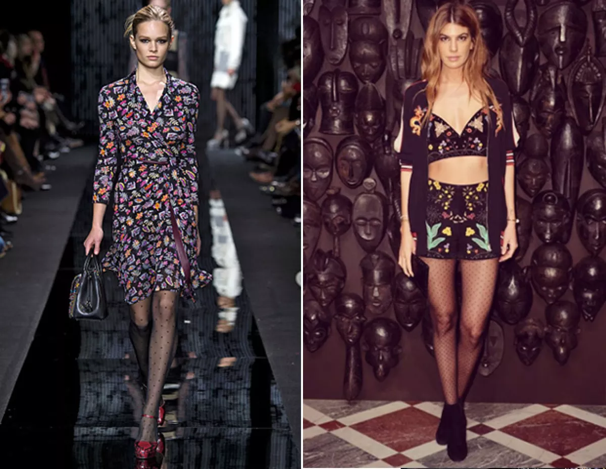 No satures tu look de estampados. Si optas por medias con diseño, elige unas que no compitan con el patrón de tu vestido.