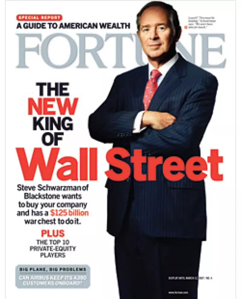 Stephen Schwarzman demostró cómo el capital privado había dominado las fusiones y adquisiciones en 2007. (Foto: Fortune)