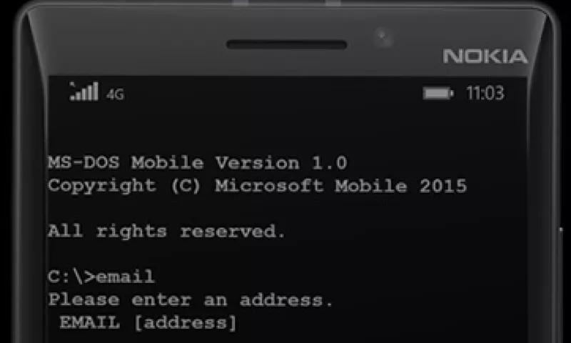 Microsoft revivió su obsoleto MS DOS. (Foto: Twitter/@LumiaAtWork)