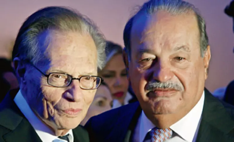 Carlos Slim convenció a Larry King de que forme parte de Ora.TV. (Foto: Marco Vallejo / Quién)